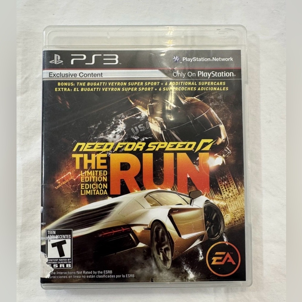 Need for Speed The Run Limited Edition Sony‎ PS3 PlayStation 3 Racing Game CIB